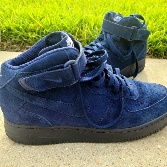blue suede air force 1 high top